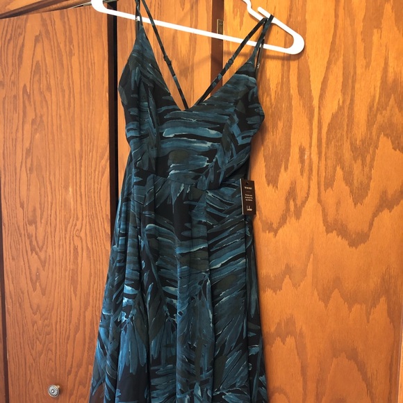 Teal and Black Maxi formal sundress - Picture 6 of 8